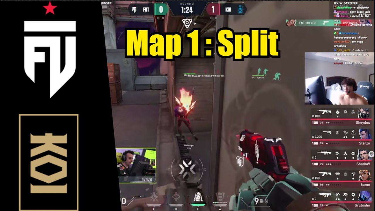 Shanks and Subroza reacts to FUT vs KOI | Map 1 | Champions Tour 2024: EMEA Stage 2 |