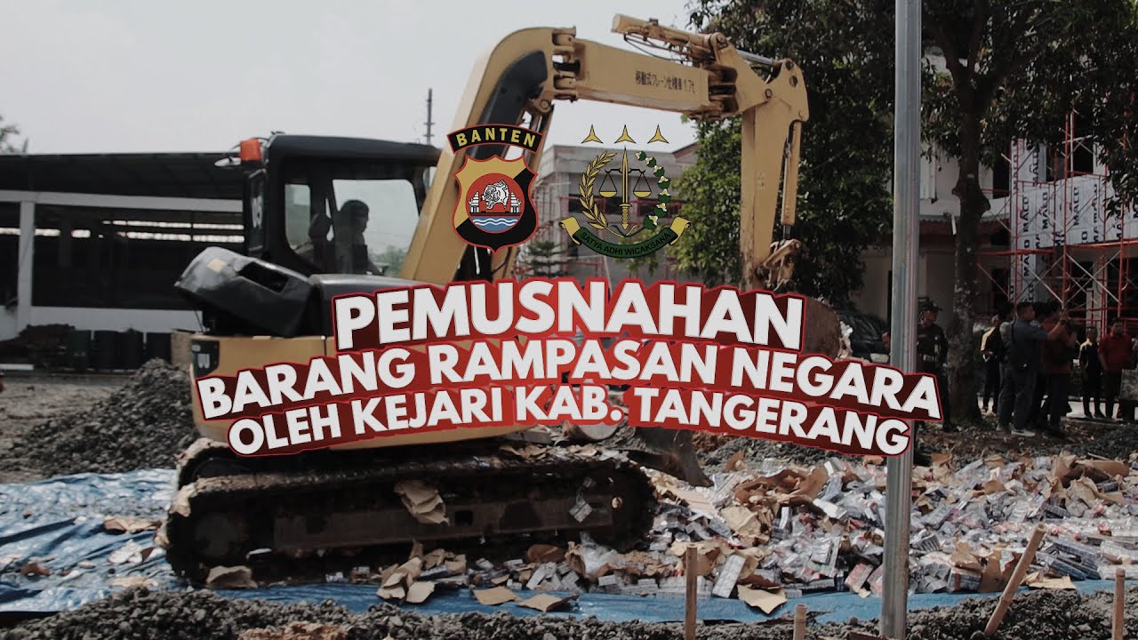 Polresta Tangerang Hadiri Pemusnahan Barang Bukti Sitaan Negara di Kejari Kabupaten Tangerang