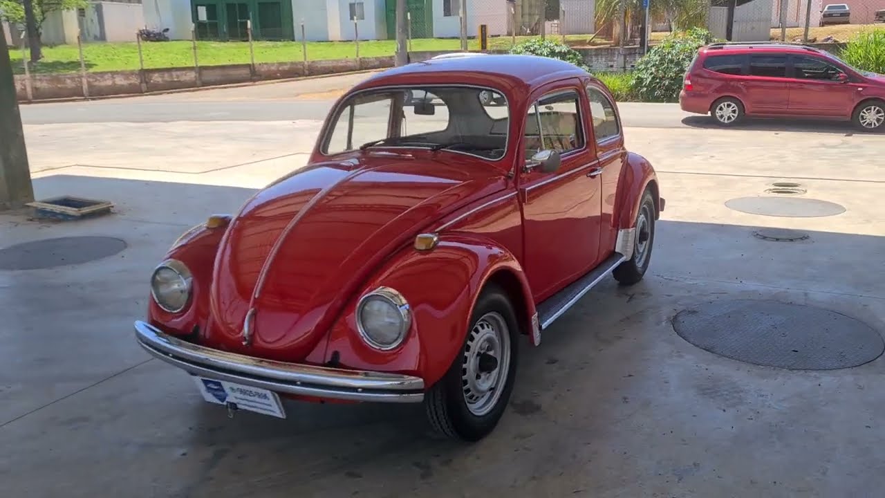 Vw Fusca 1300 1975 L Vermelho Rubi 