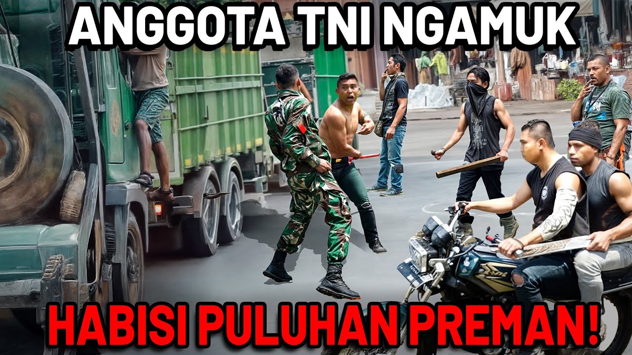 PREMAN KAMPUNG NEKAT LAWAN TNI! Aksi Heroik Tentara Ringkus Begal dan Tukang Palak Jalanan