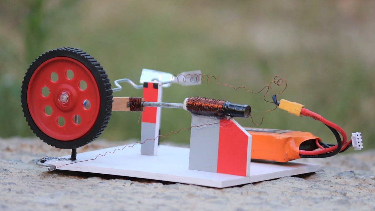 Making a Solenoid Engine - How to make a Solenoid Engine - SCIENCE PROJECT