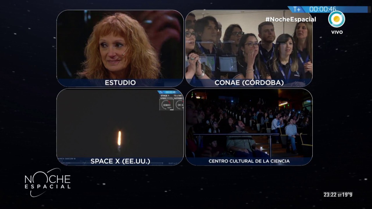 #NocheEspacial | Lanzamiento del satélite argentino SAOCOM 1A