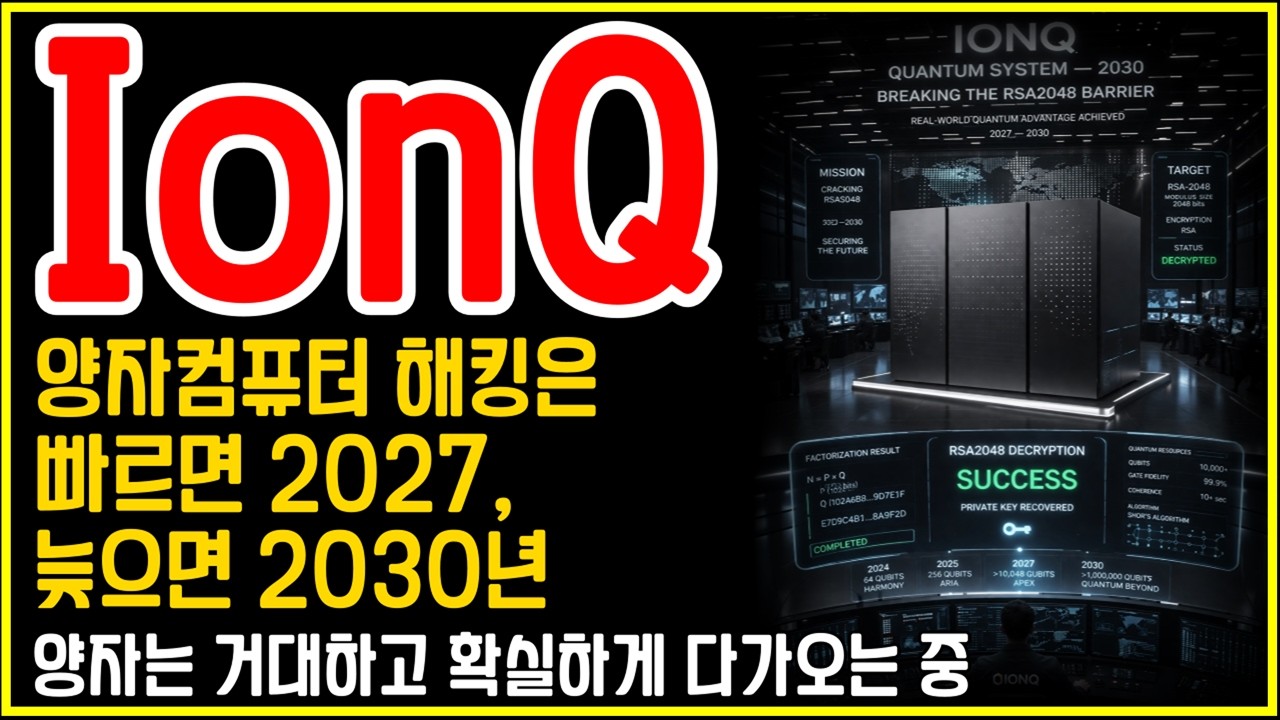IonQ(아이온큐)의 양자 해킹 2027~2030, 현실이 되고 있다