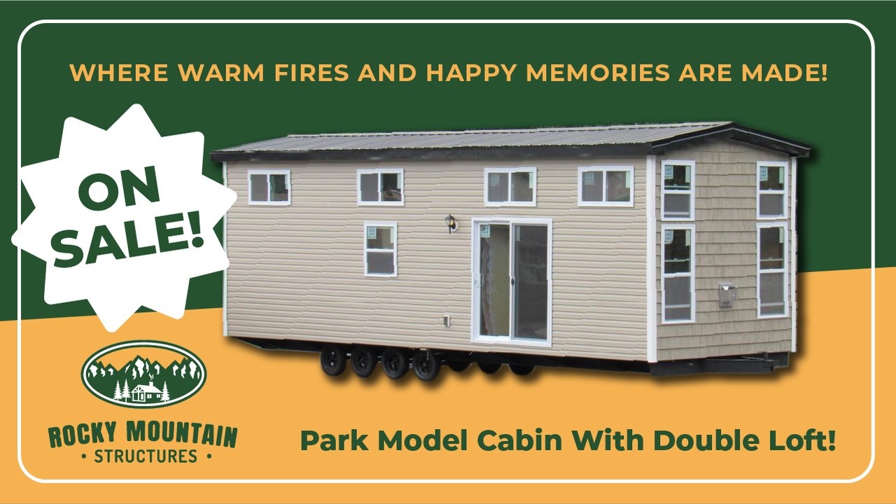 Park Model Cabin With Double Loft - Interior Video Tour - Rocky Mountain Structures