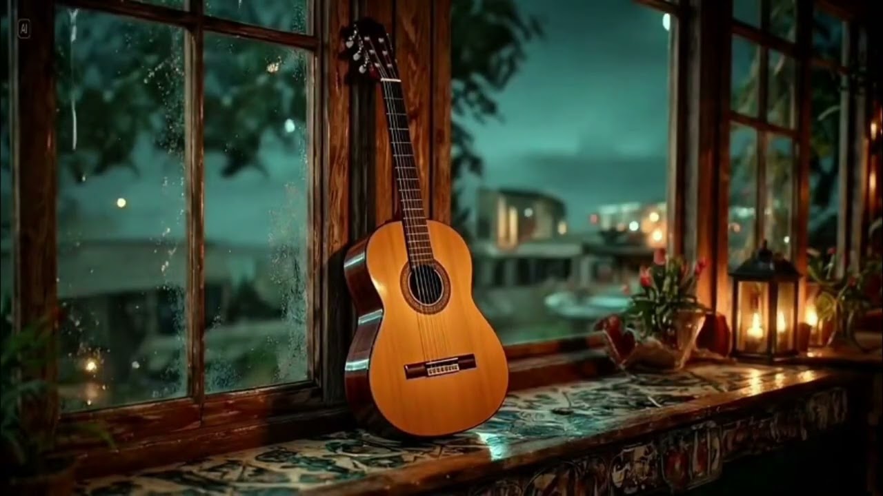 Spanish Flamenco Guitar at Night 🌙 Deep Sleep, Relaxing Mediterranean Music for Study & Focus