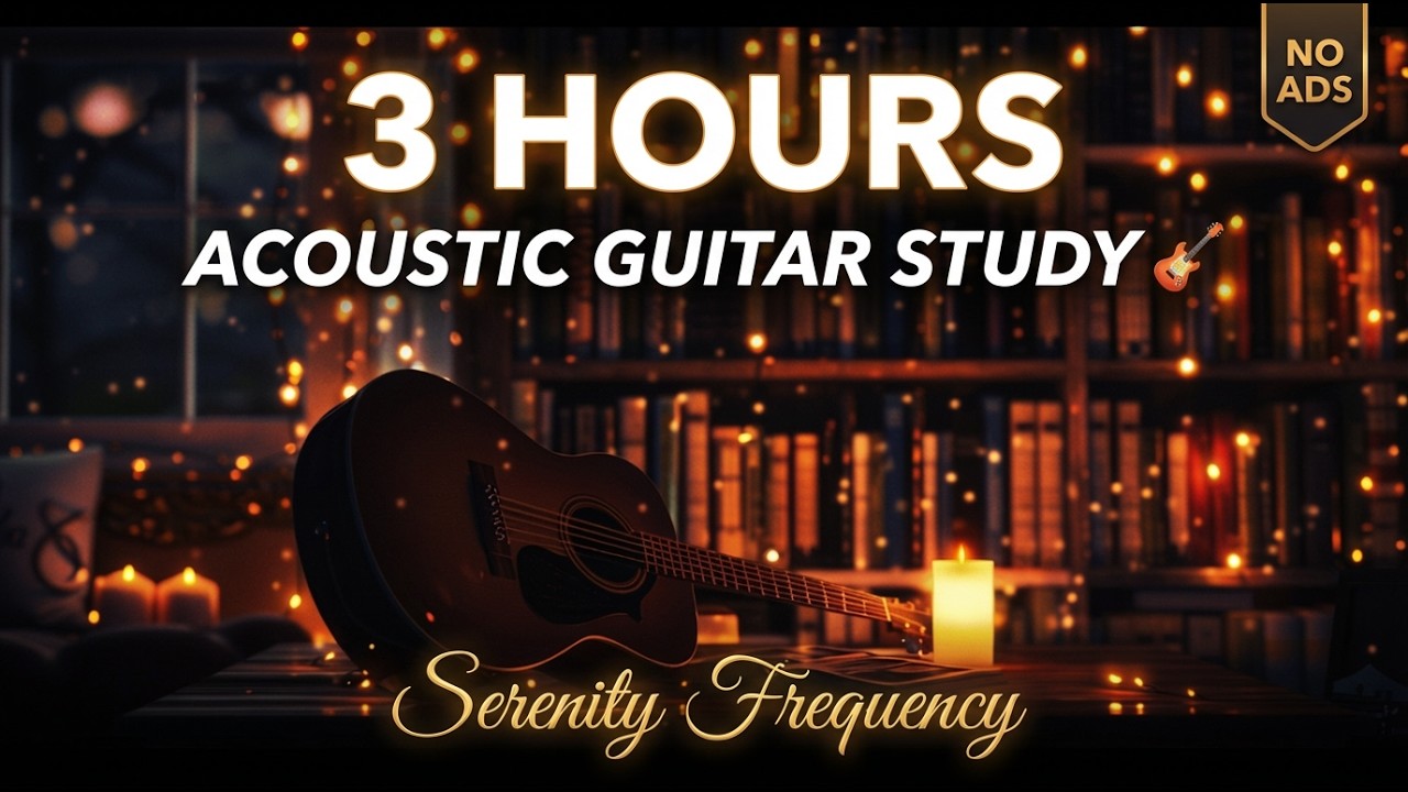 The Sound That Makes Studying Feel Effortless 🎸 3 Hours Acoustic Guitar | No Ads | No Vocals