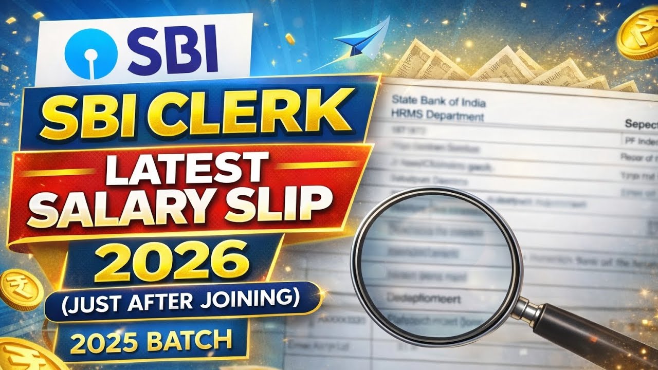 SBI CLERK salary slip 2026 #sbija#aspirants#banking#bankjobs#motivation