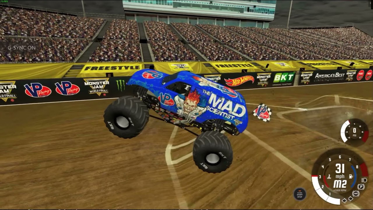 BeamNG.drive Monster Jam Mad Scientist Front flip.