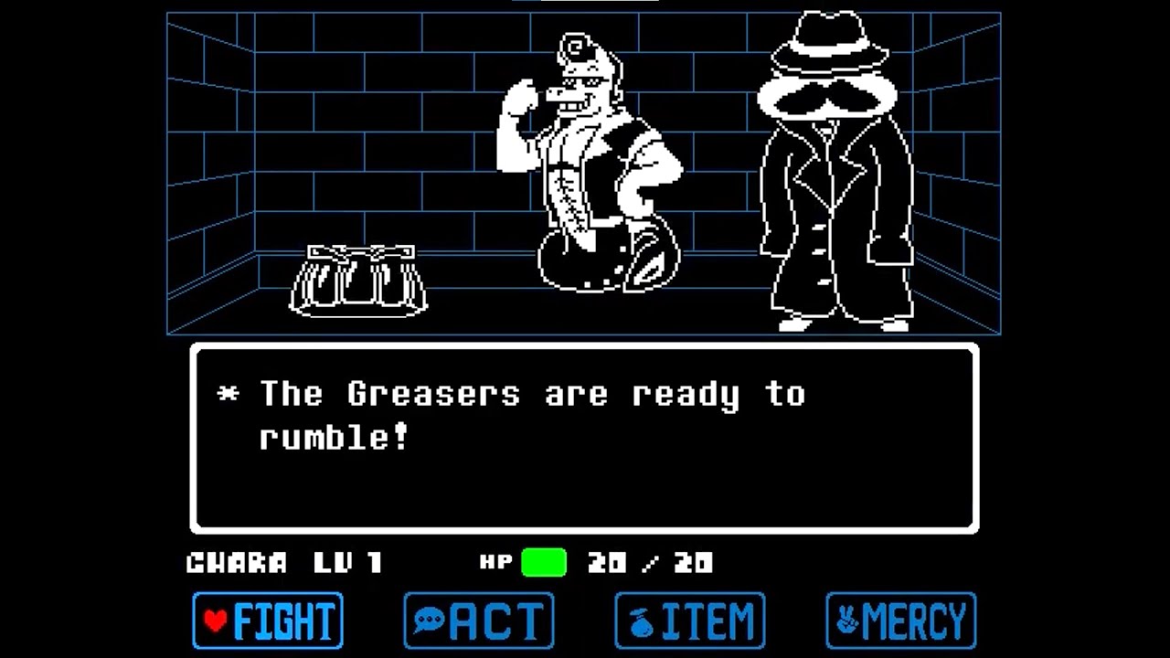 TS!Underswap(demo) The Greasers Boss Fight (Pacifist)