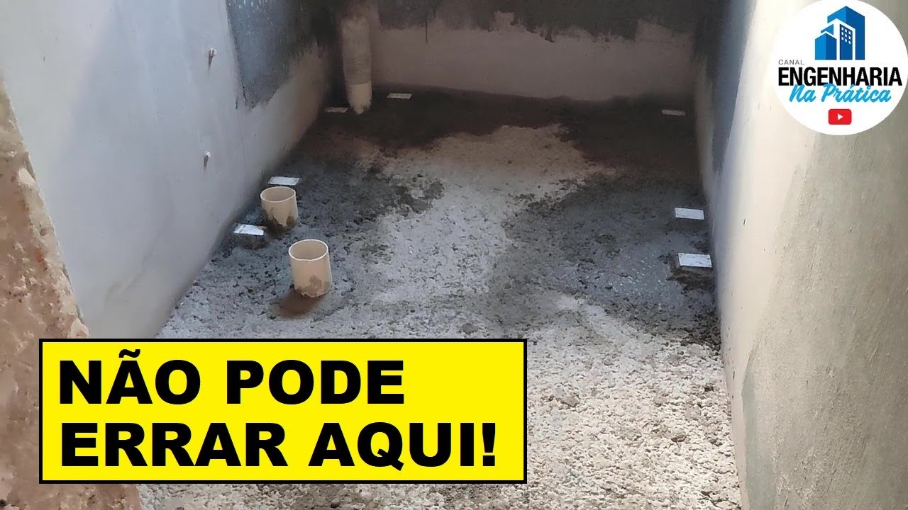 NÃO ERRE NO CONTRAPISO DO SEU BANHEIRO!