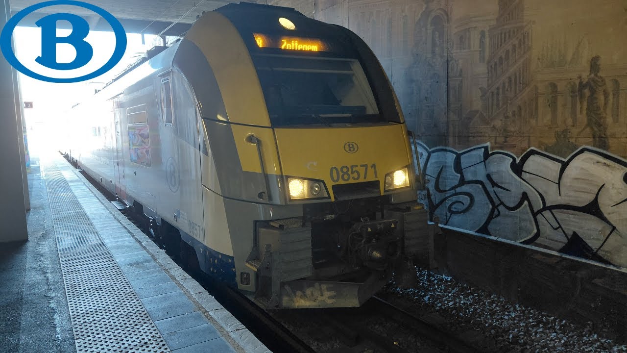 (Sncb) Voyage complet Train S8 3964 Zottegem à Louvain-la-Neuve Desiro ML AM08 n°08566+08571.