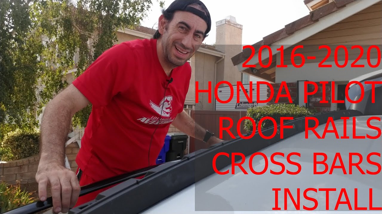 2016 2022 Honda Pilot OEM Roof Rails Cross Bars Install and Painting