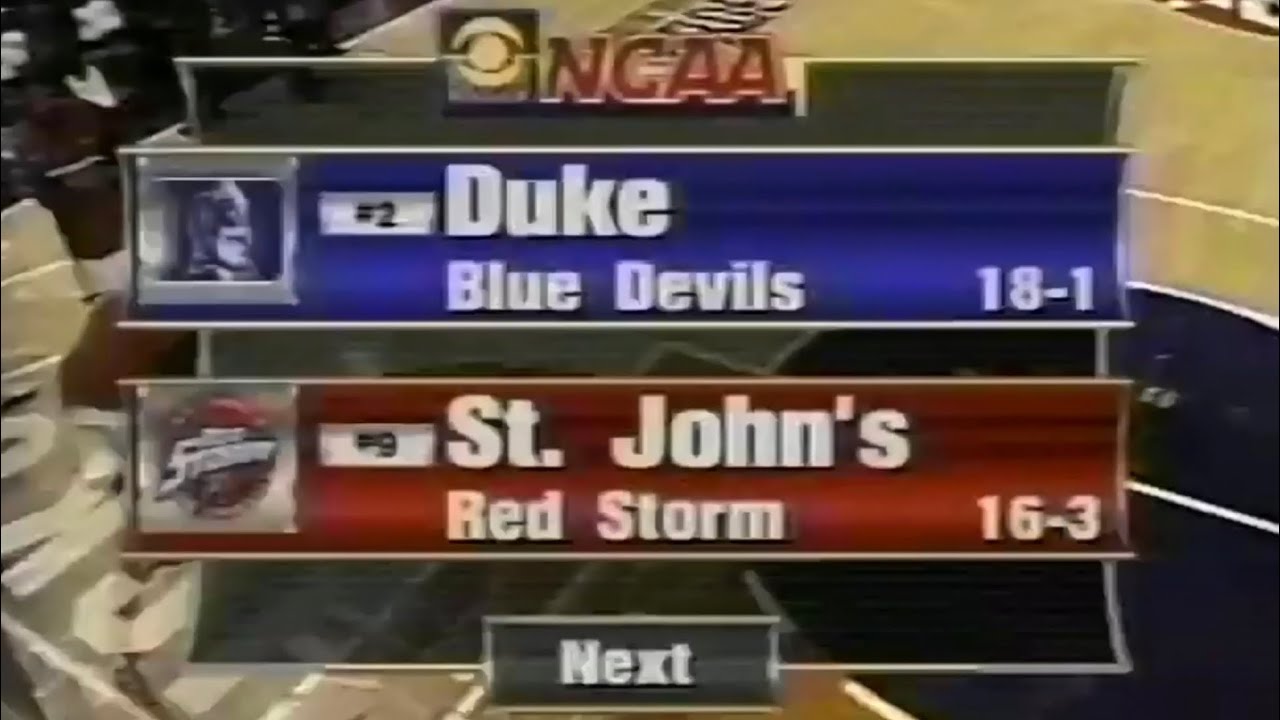 #2 Duke vs #9 St. John’s [Brand vs Artest] (1999)