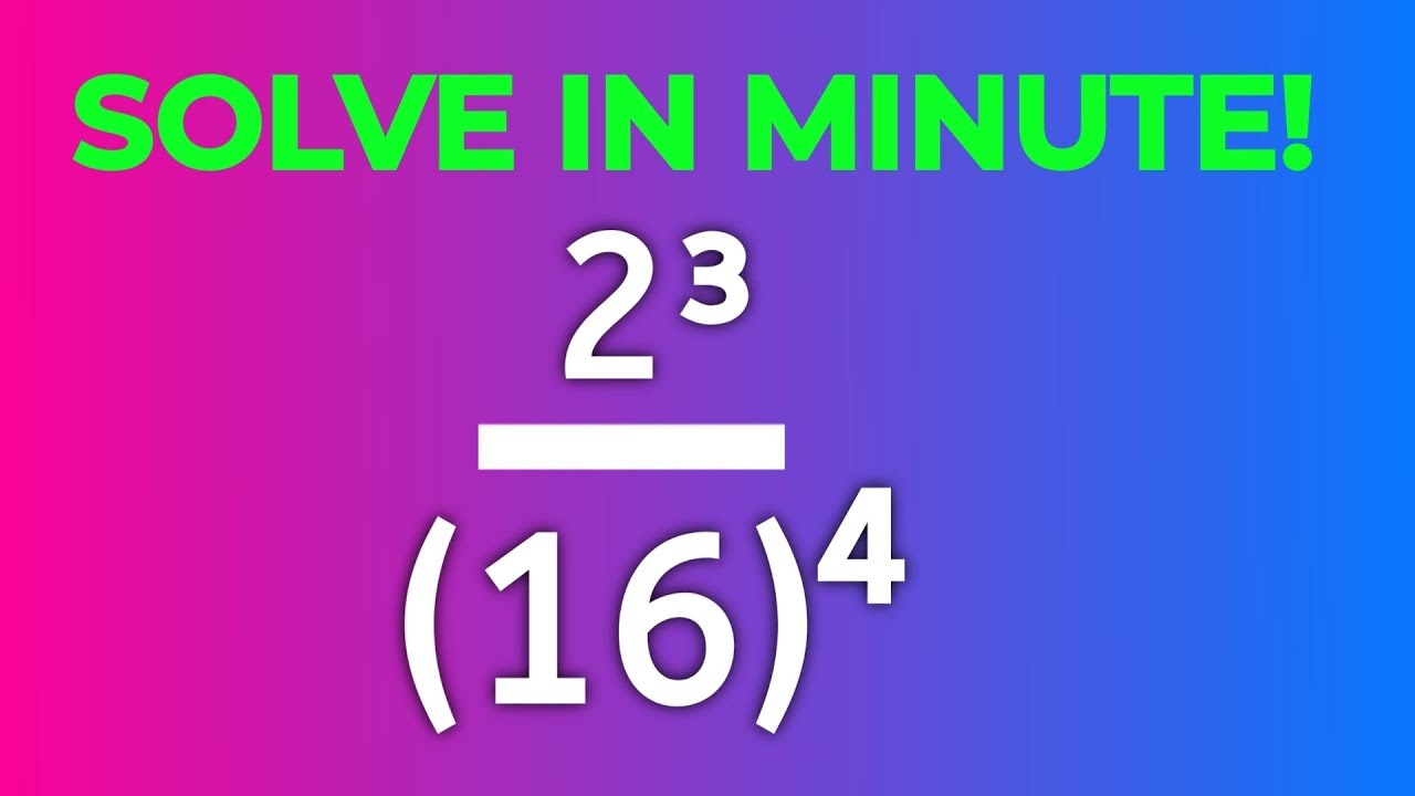 Can You Solve This Basic Math Question In Minutes?