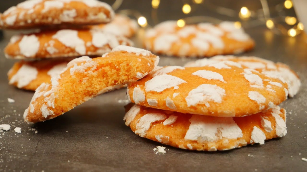 Orange Crinkles, leckerste Orangen Cookies