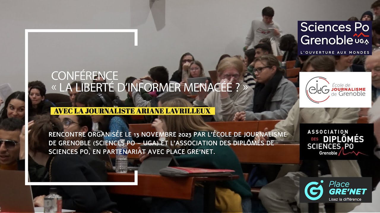 Conférence de la journaliste Ariane Lavrilleux à Sciences Po Grenoble