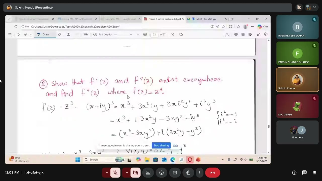 MAT215(24)-SKN- Online Class Recording