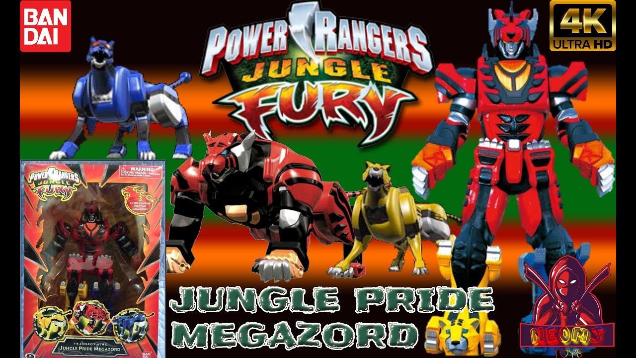 Jungle Pride Megazord | Power Rangers Jungle Fury [Bandai] - UNBOXING & REVIEW : (ENGLISH) 4K