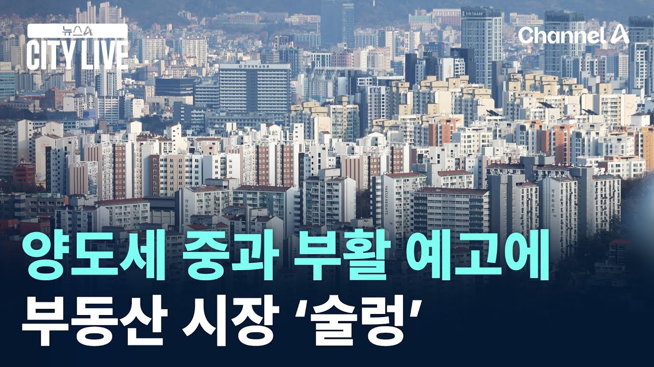 양도세 중과 부활 예고에…부동산 시장 ‘술렁’ / 채널A / 뉴스A CITY LIVE