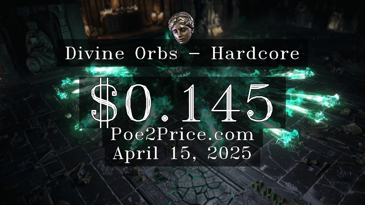 Divine Orbs Price $0.145 on April 15, 2025 in Path of Exile 2 [Hardcore]