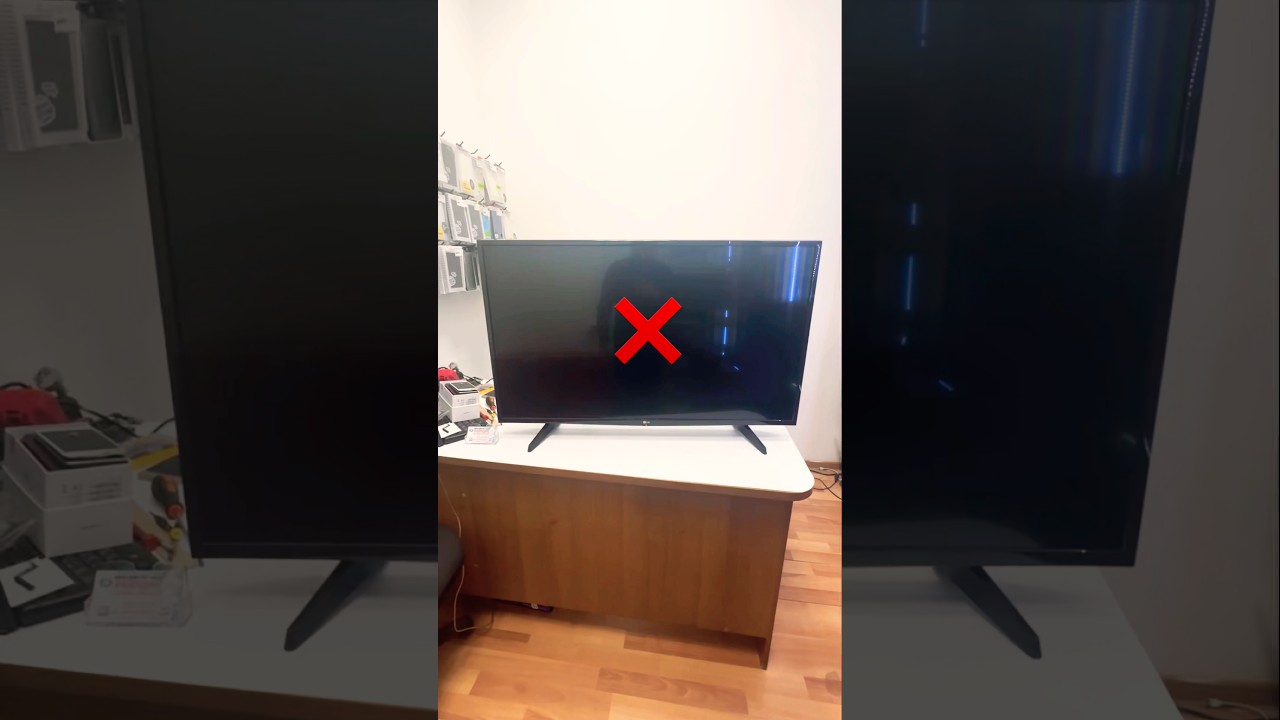 LG 43LK5100PLB не включается😳#shorts #short #shortvideo #reels #рекомендации #lg #smarttv #tv