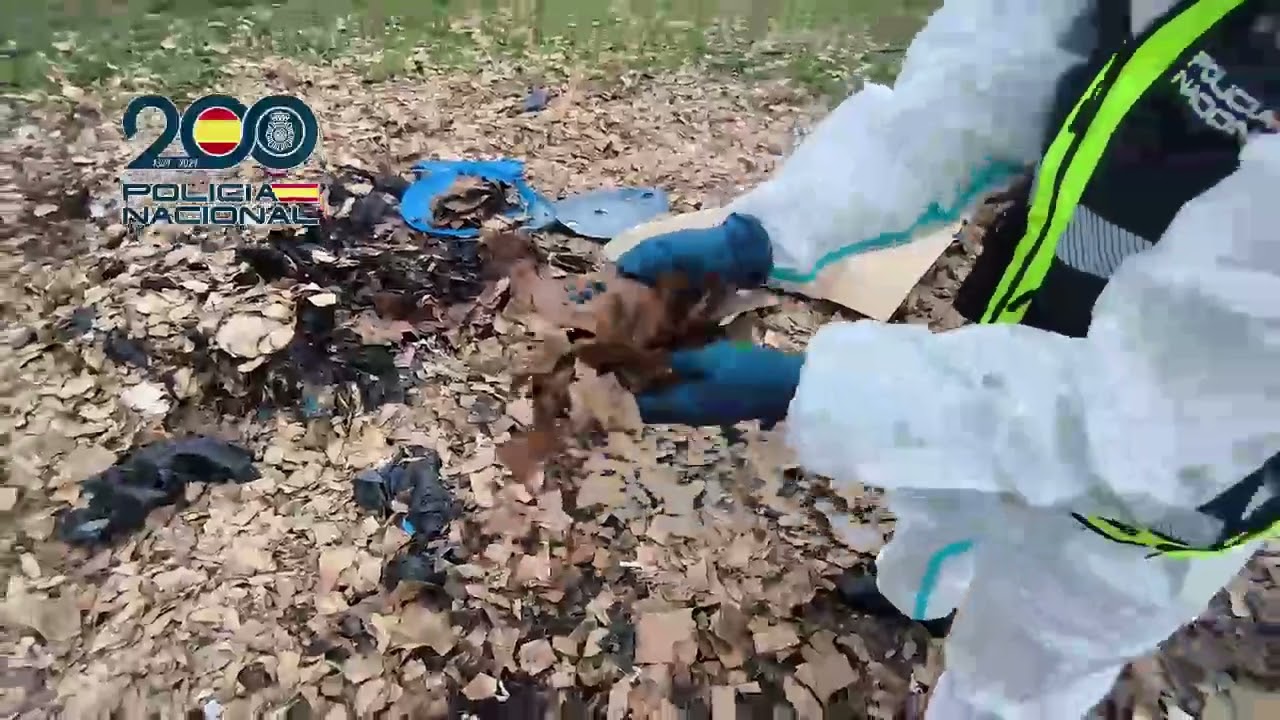 Desmantelado en Cáceres un laboratorio de producción de cocaína que la camuflaba en botes de pintura