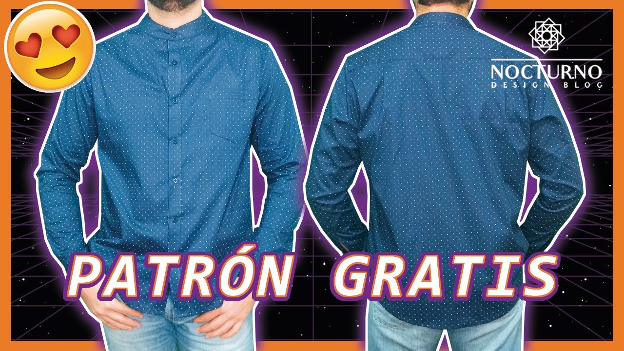 🔥Camisa para HOMBRE: paso a paso  (Fácil Y ECONÓMICO) 💸 | ¡¡Patrón GRATIS!!