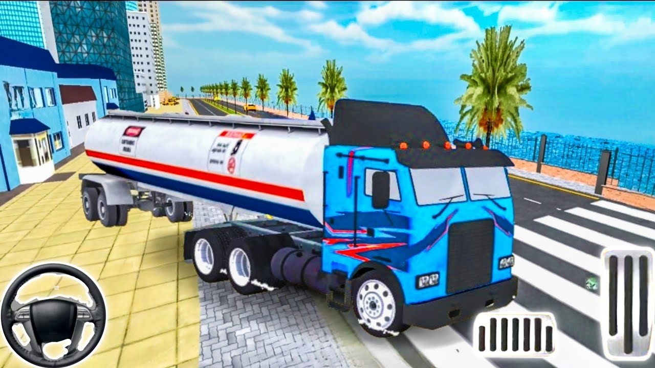 Extreme Oil Tanker Truck Driving on City Roads | Smooth Turns Android Gameplay
