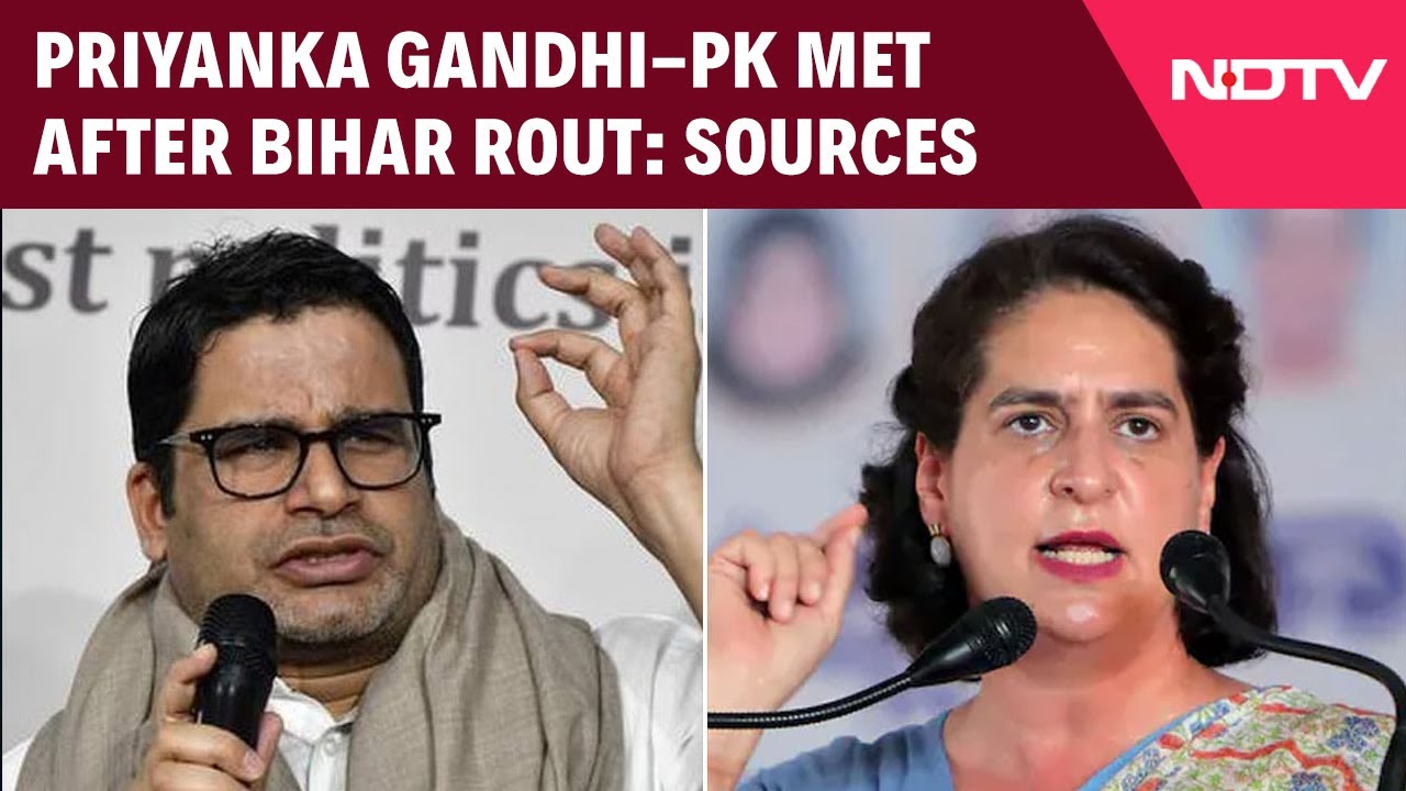 Prashant Kishor News | Priyanka Gandhi-Prashant Kishor Met After Bihar Rout, For Hours: Sources