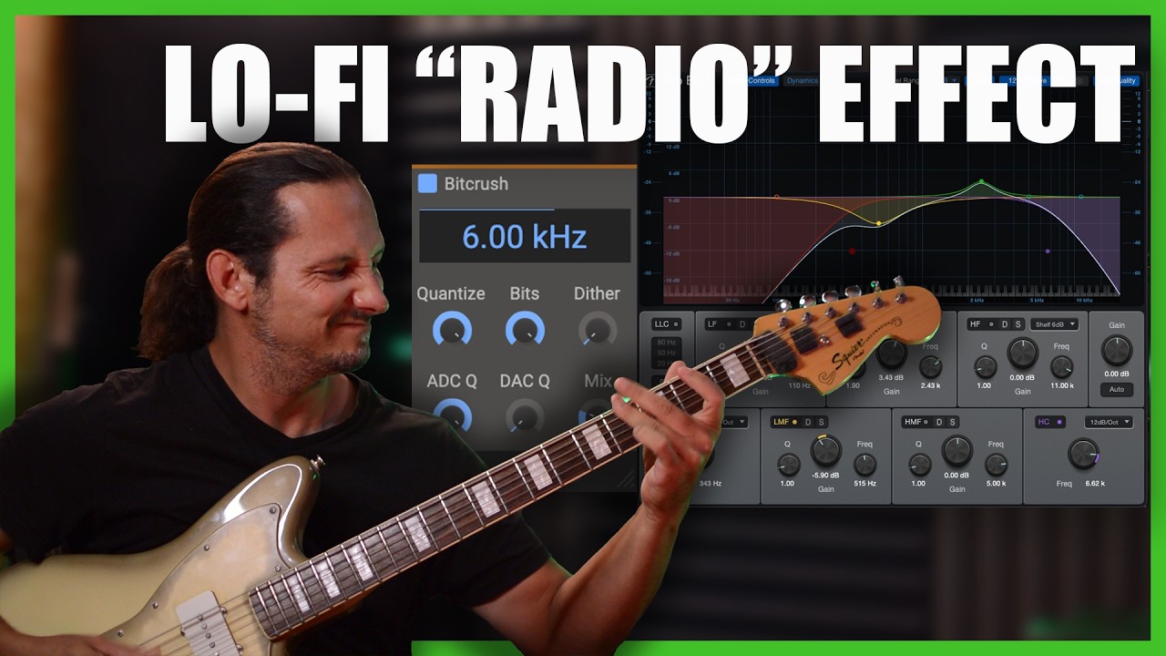 Creating that Lo-Fi 'Radio Effect' with Low-Tuned Guitars