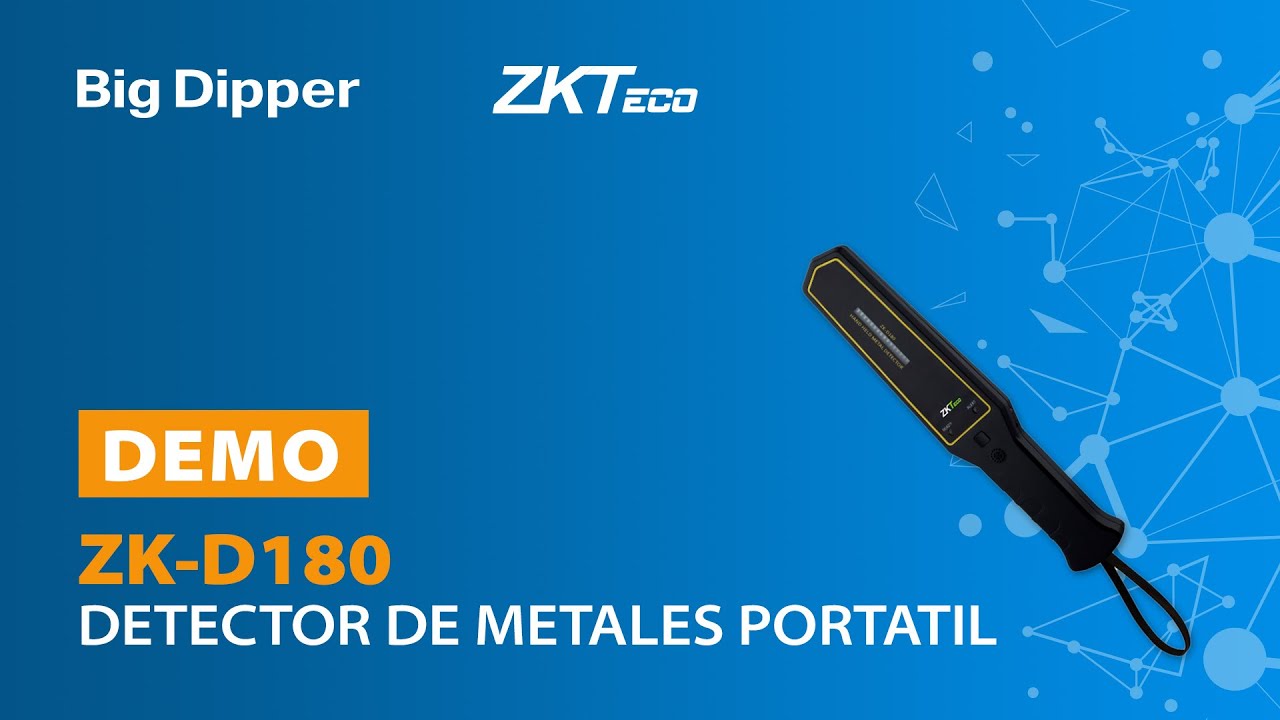 ZKTeco -  Detector de metales portátil ZK D180