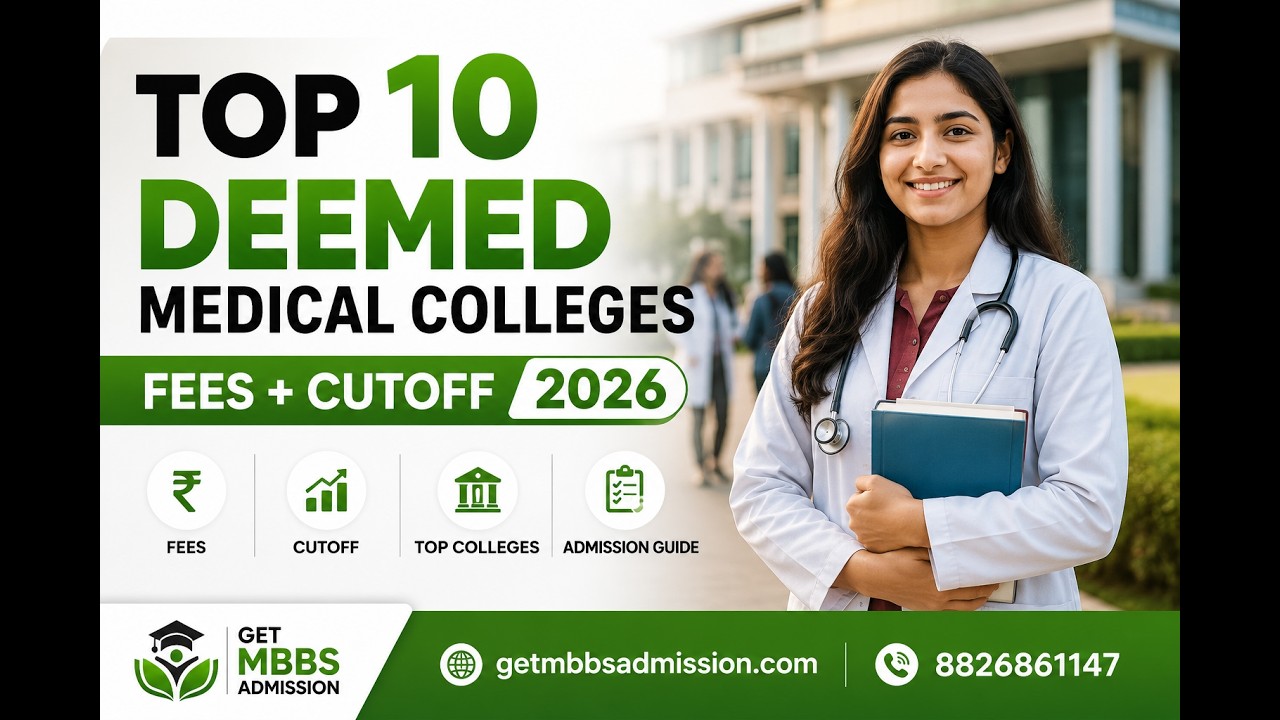 Top 10 Deemed Medical Colleges in India 2026 with Fees & Cutoff