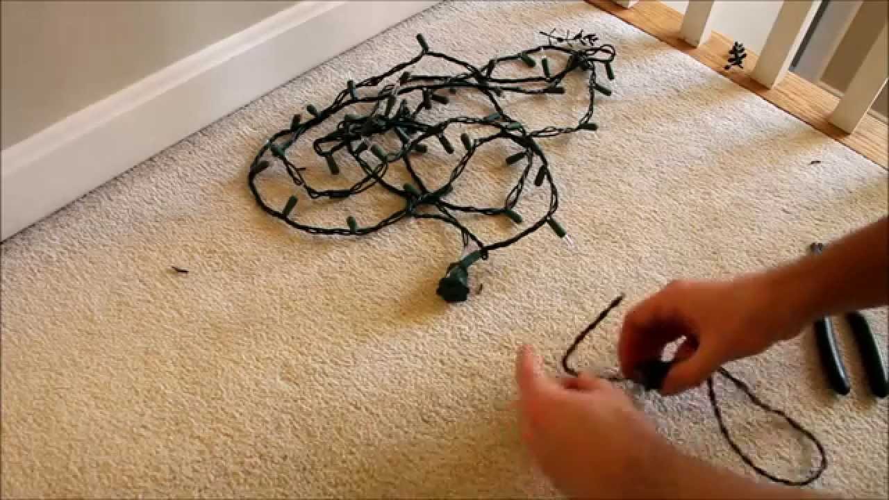 Changing Length Of Christmas Lights