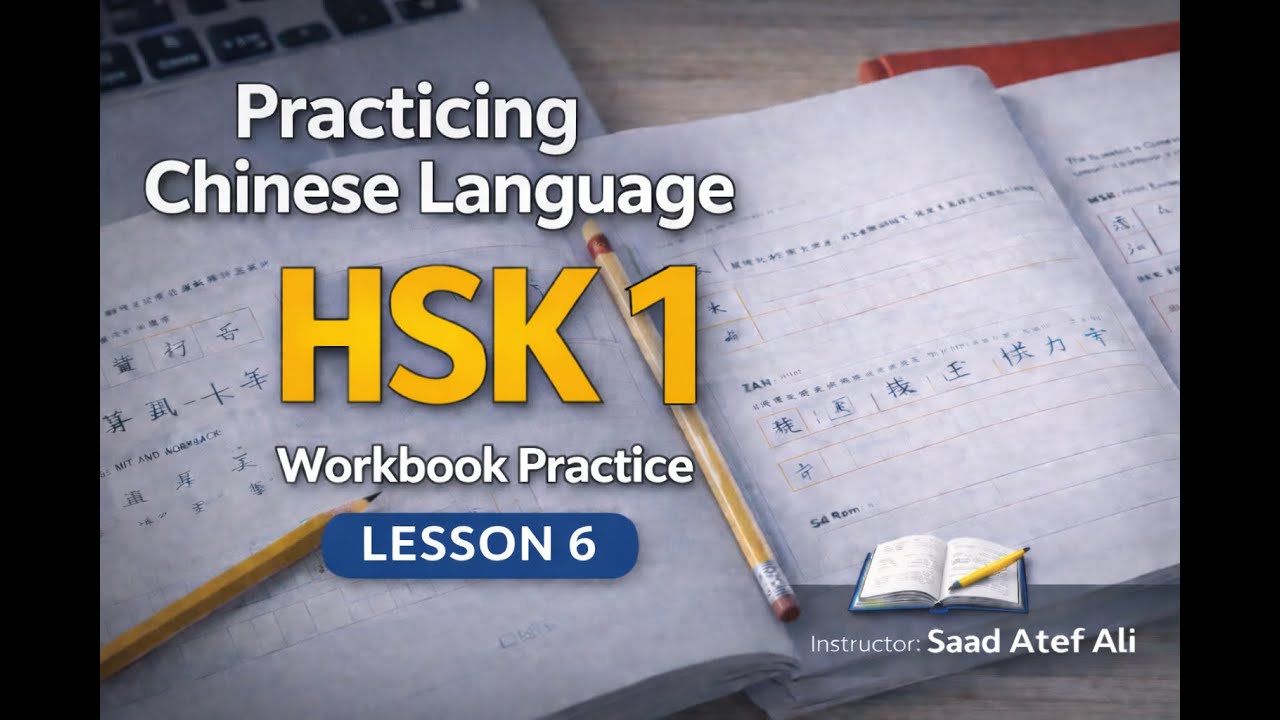 حل تدريبات كتاب HSK 1 الدرس السادس خطوة بخطوة | HSK 1 Book Exercises – Lesson 6
