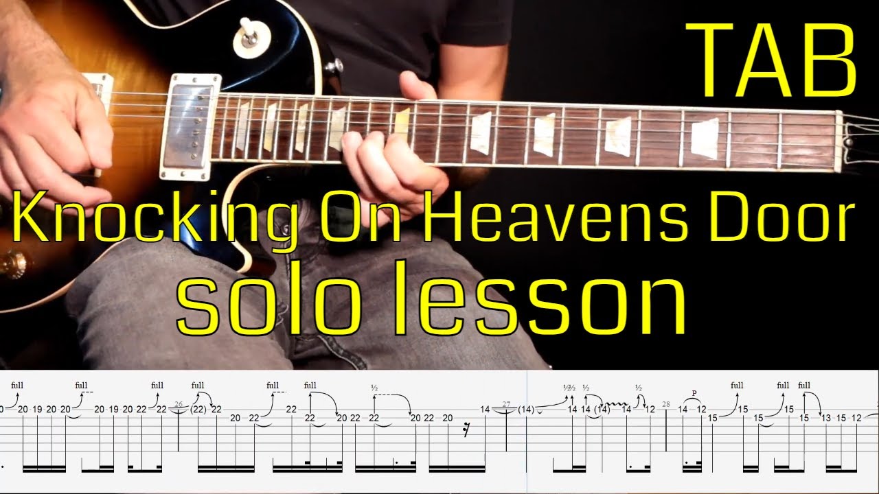 Guns n roses - Knocking' On Heaven's Door solo lesson with tabs