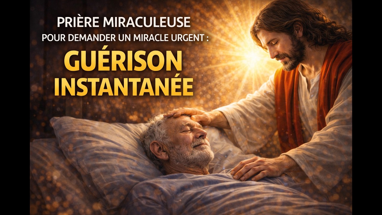 Prière miraculeuse pour demander un miracle urgent : guérison instantanée
