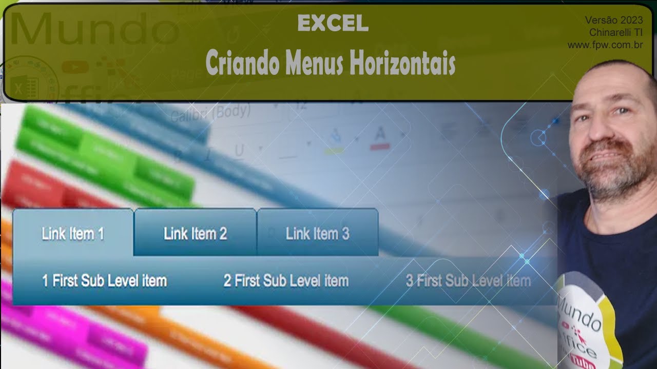 Criando um Menu Horizontal e Personalizado no Excel | 