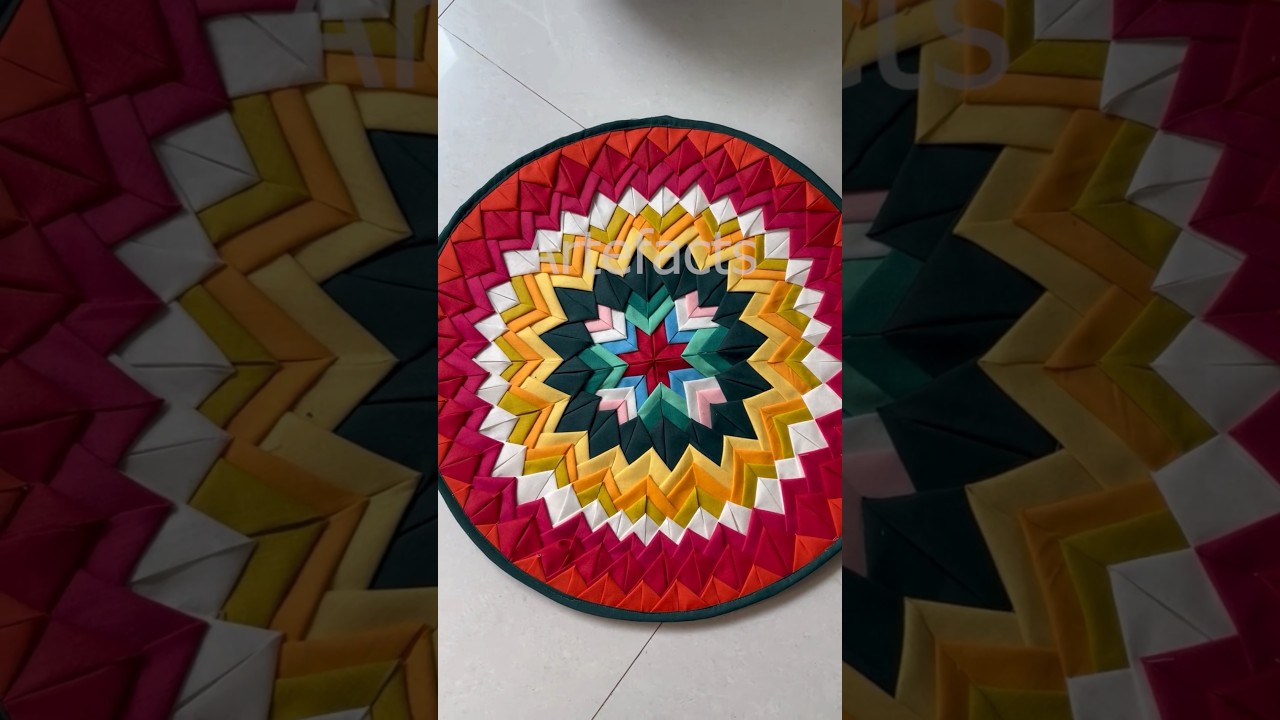 ♻️🌺 Doormat making at home 🏠#shorts #flowers 🌺♻️