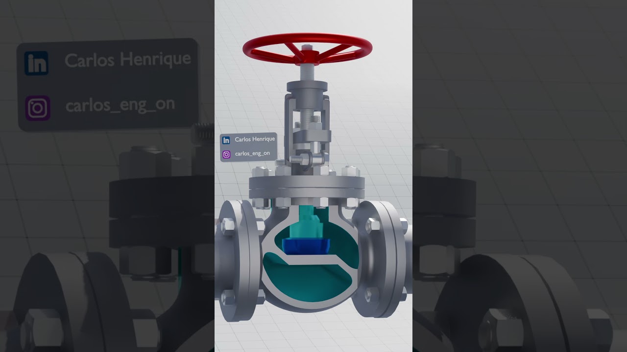 V&aacute;lvula Globo #blender #animation #industry #petrol #oil
