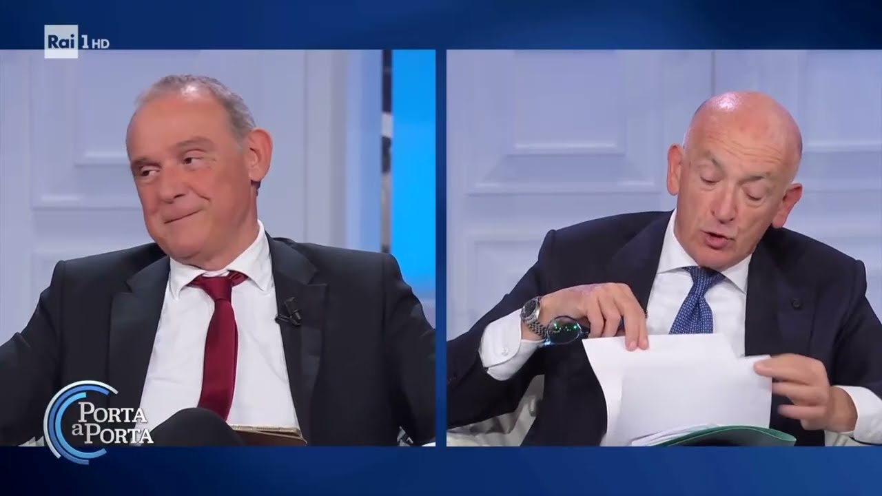 Ettore Licheri ospite a Porta a Porta - 11/11/2025