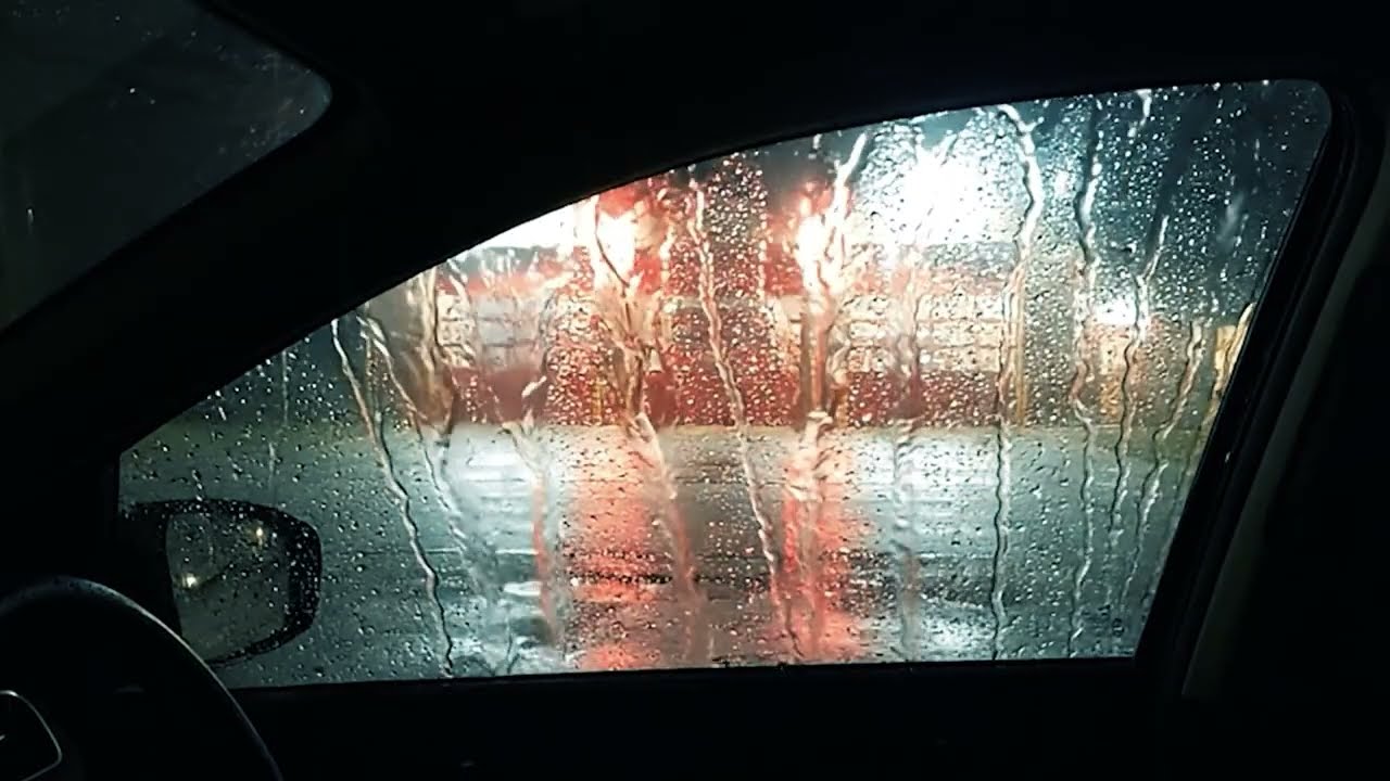 Windshield POV Heavy Rain for Deep Sleep ASMR No Talking | Pure Driver View Highway Natural Noise