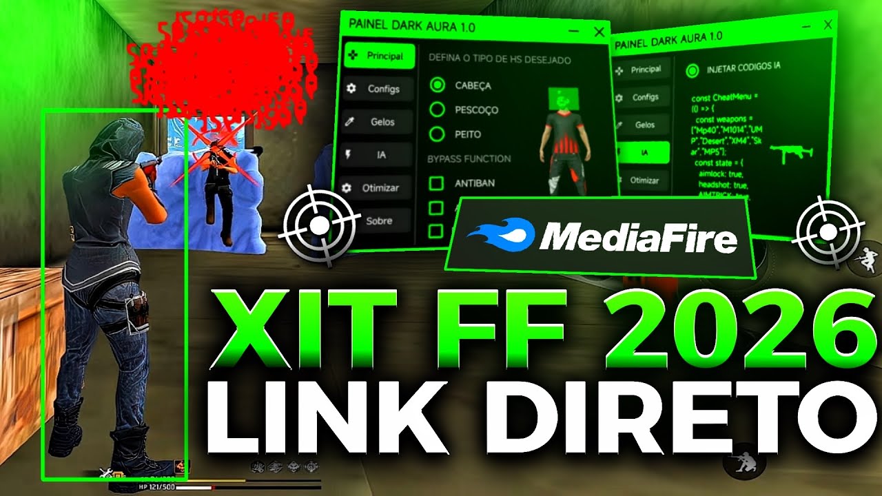 XIT FF 2026 ATUALIZADO 🚀 FFH4X ANDROID & IPHONE VIP | PAINEL GRÁTIS | REGEDIT MOBILE 📂 LINK DIRETO