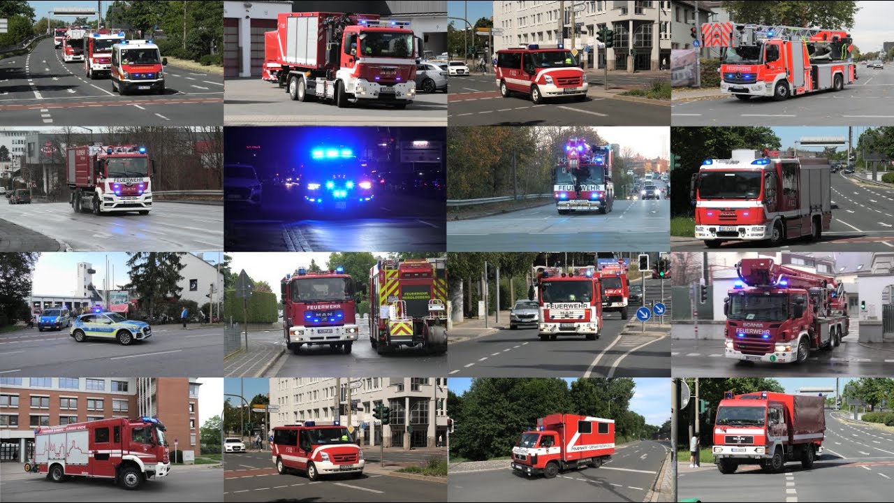BEST OF 2025 - NEUFAHRZEUGE, SONDERFAHRZEUGE, KATS-ÜBUNG, EVAKUIERUNG UVM | EINSATZFAHRTEN ERLANGEN