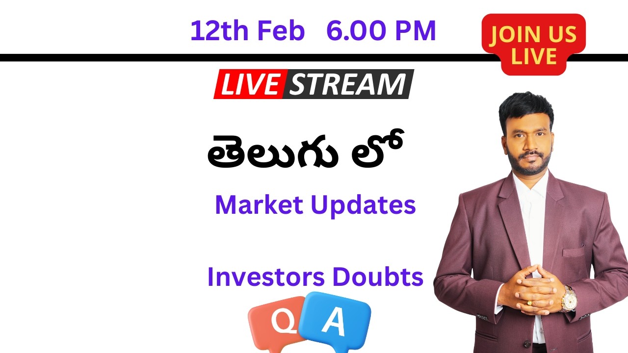 #Live Stock market Gold Silver 12th Feb Q & A and market updates key points