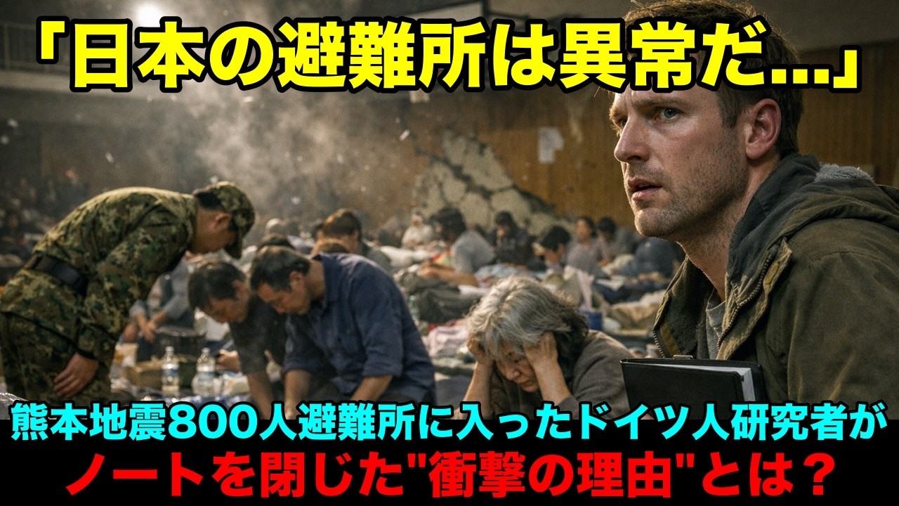 【海外の反応】「日本の避難所は異常だ...」熊本地震273名犠牲の避難所で、ドイツ人研究者が震えた