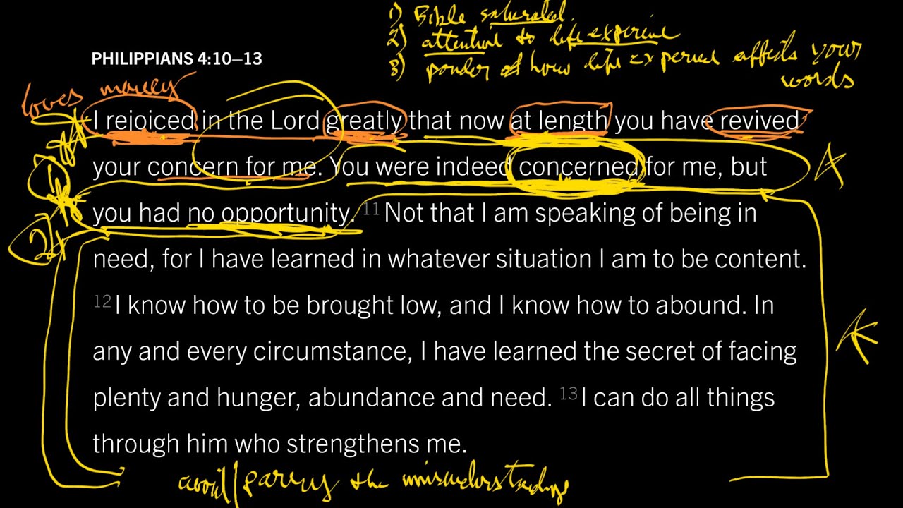 True Honesty Minimizes Misunderstanding: Philippians 4:10–13, Part 1