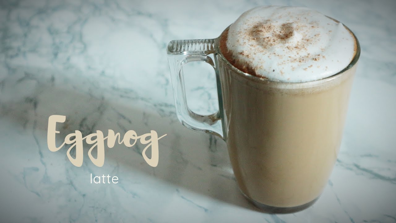 Eggnog Latte | How to make Starbucks Eggnog Latte with homemade eggnog