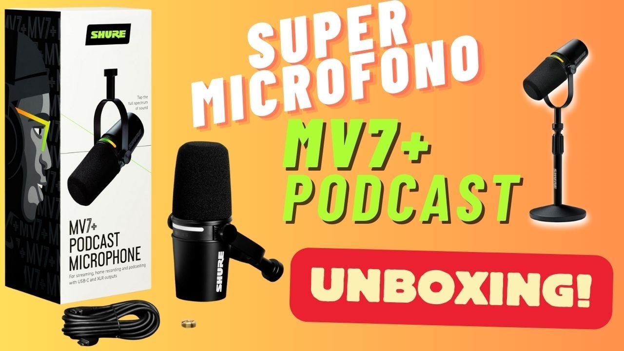 SHURE MV7+ unboxing y te cuento como consegui mi equipo de YouTube GRATIS@shure #shuremv7