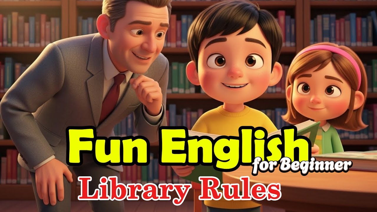 At the School Library - Easy English Story for Beginners | #easyenglish