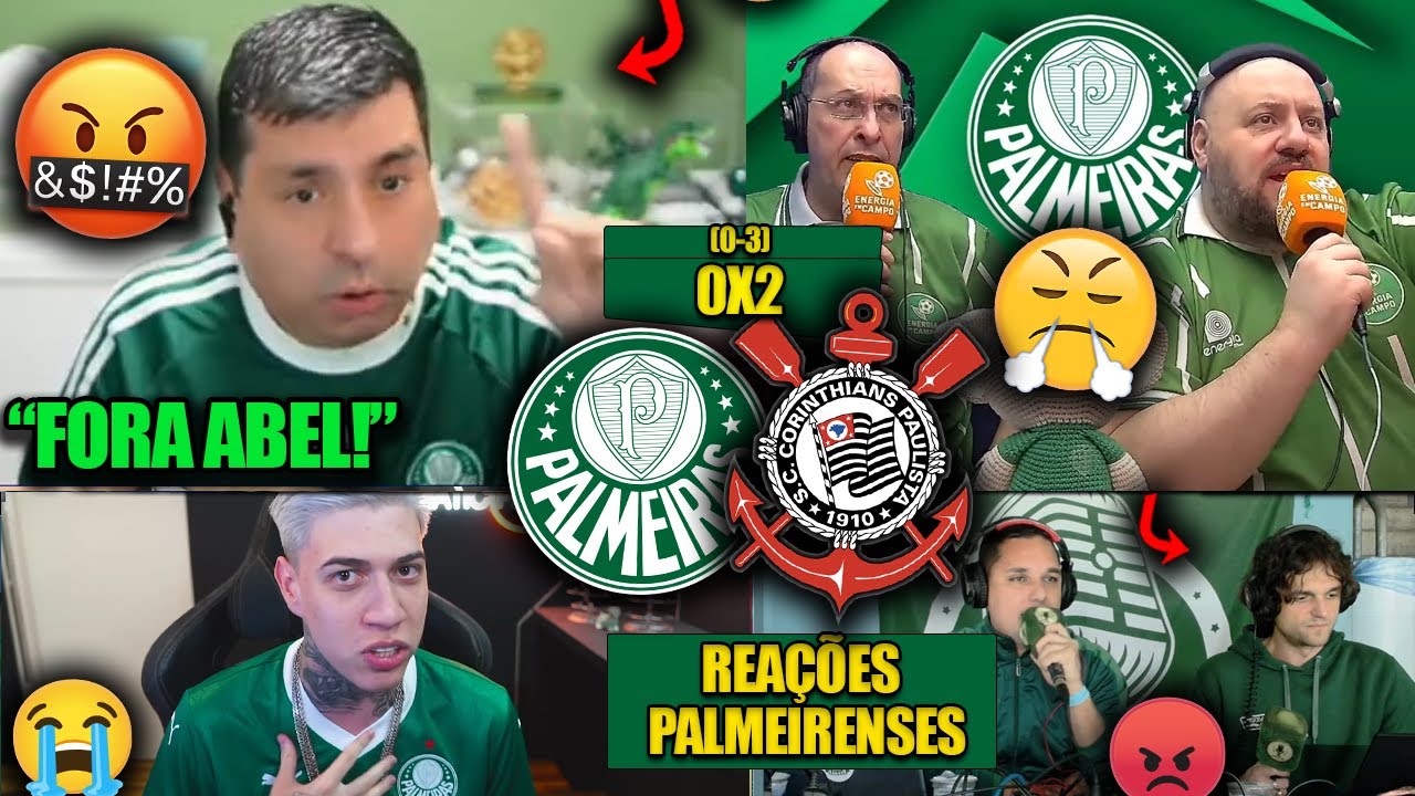 REAÇÕES dos PALMEIRENSES - PALMEIRAS 0X2 CORINTHIANS - COPA DO BRASIL 2025 - REACT VAMOS RIR!